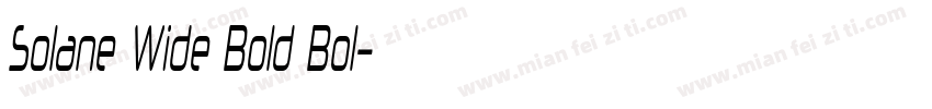 Solane Wide Bold Bol字体转换